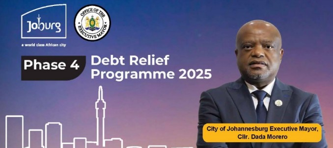 City of Johannesburg Debt Relief Programme – Phase 4